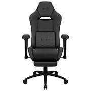 Aerocool ROYALASHBK Premium Ergonomic Gaming Chair Legrests Aeroweave Technology Black