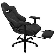 Aerocool ROYALASHBK Premium Ergonomic Gaming Chair Legrests Aeroweave Technology Black