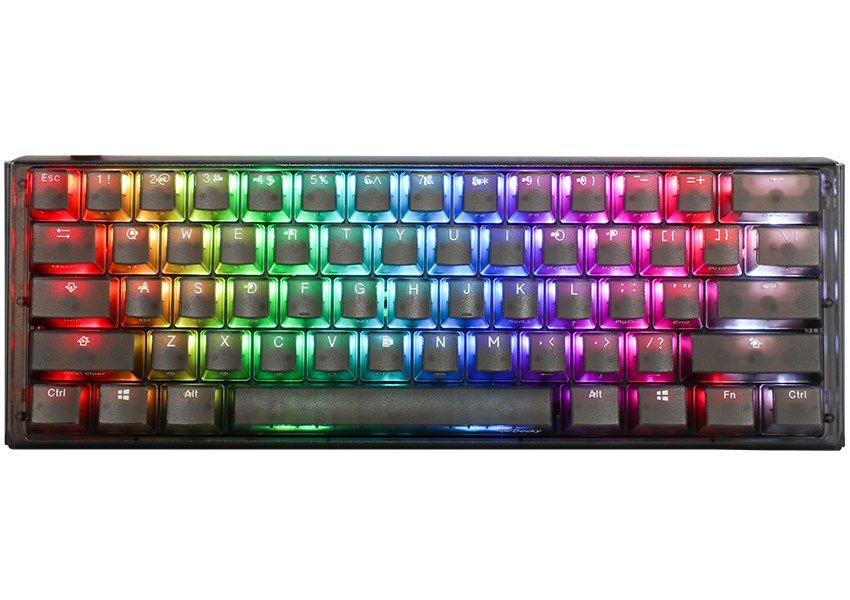 Ducky One 3 Aura Black Mini Gaming Keyboard  RGB LED - MX-Silent-Red