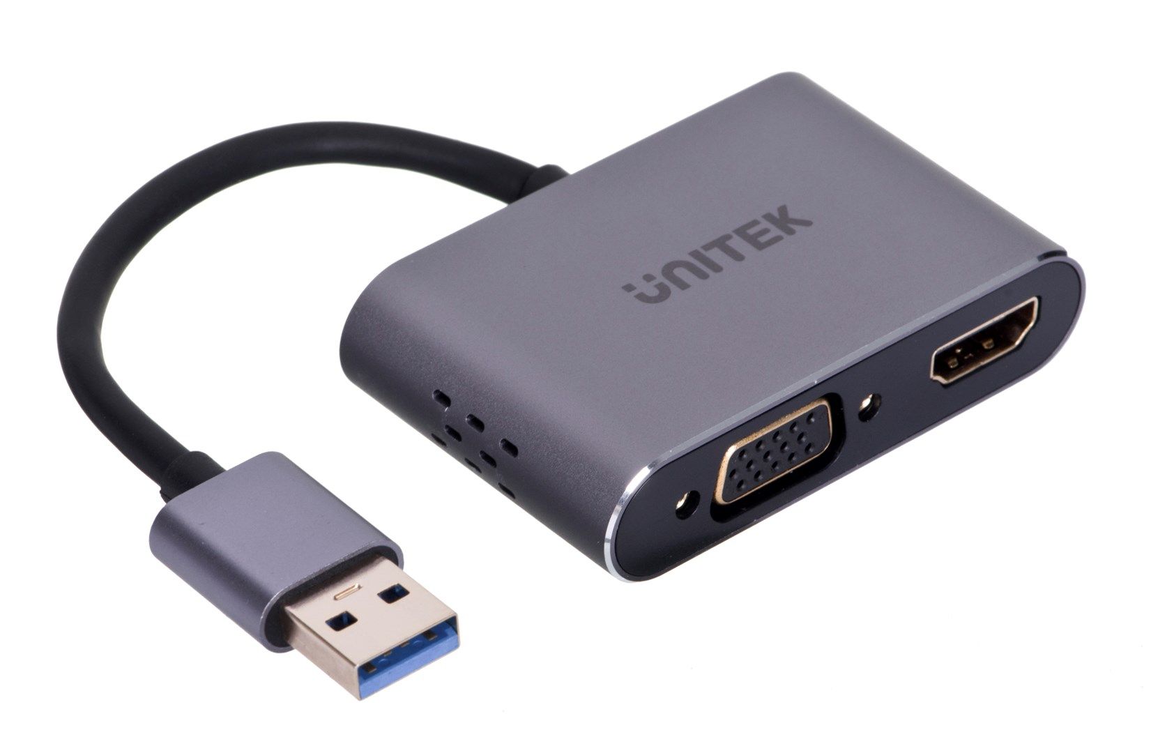 UNITEK ADAPTER USB-A - HDMI & VGA  FULL HD  M/F