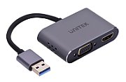 UNITEK ADAPTER USB-A - HDMI & VGA  FULL HD  M/F