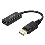 Adapter Savio DisplayPort (M) v1.2 - HDMI A (F) v1.4  4K  AK-62