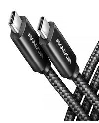 AXAGON BUCM4X-CM10AB USB-C to USB-C Cable  USB4 Gen 3×2  1 m  PD 240W  8K HD  ALU  braided - black