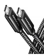 AXAGON BUCM4X-CM10AB USB-C to USB-C Cable  USB4 Gen 3×2  1 m  PD 240W  8K HD  ALU  braided - black