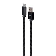 Gembird CCDB-mUSB2B-AMLM-6 Cotton braided 8-pin cable with metal connectors  1.8 m  black