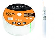 Libox Kabel koncentryczny PCC80 100m coaxial cable RG-6/U White