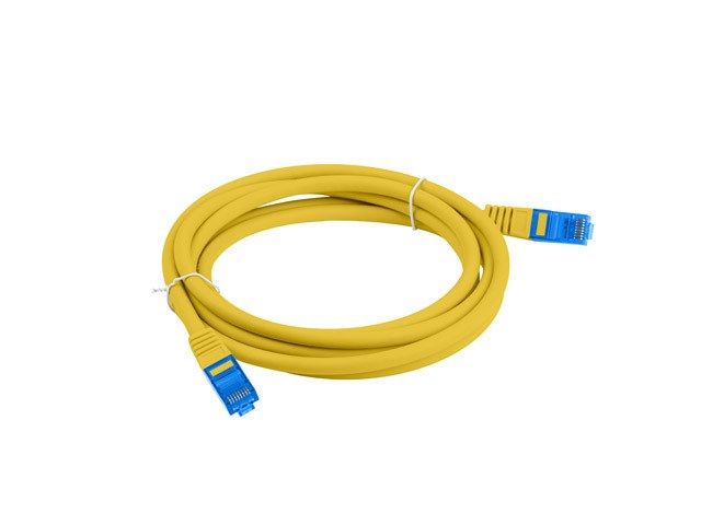 LANBERG PATCHCORD S/FTP CAT.6A 3M YELLOW LSZH