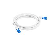 PATCHCORD CAT.6A S/FTP LSZH CCA 2M WHITE FLUKE PASSED LANBERG