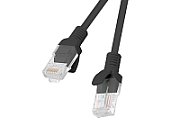 Patchcord UTP Lanberg PCU6-10CC-0500-BK (RJ45 - RJ45  5m U/UTP 6 black color)