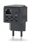 Gembird WNP-RP300-03-BK bridge/repeater Network repeater 300 Mbit/s Black