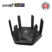 No-N Asus | Wifi 6 802.11ax Tri-band Gigabit Gaming Router | RT-AXE7800 | 802.11ax | 574+4804+2402 Mbit/s | 10/100/1000 Mbit/s | Ethernet LAN (RJ-45) ports 4 | Mesh Support Yes | MU-MiMO Yes | No mobile broadband | Antenna type External | month(s)