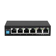 Extralink Extralink PoE Switch KRIOS 4x Gigabit PoE/PoE+  2x RJ45 Uplink Gigabit  60W