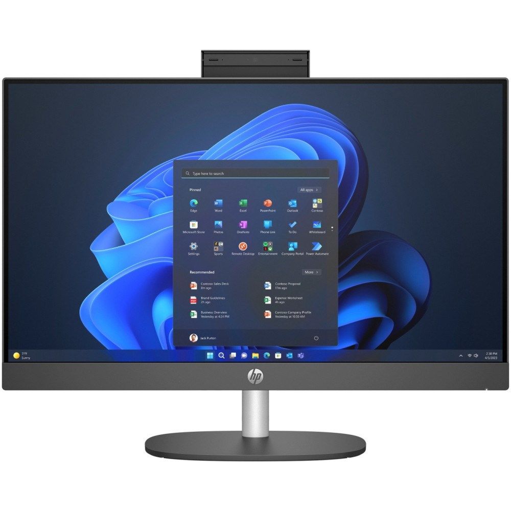 All-In-One HP Pro 240 G10 240 G10, 23.8 inch 1920 x 1080, Intel Core i5-1335U (10 C / 12 T, 1.3 GHz - 4.6 GHz, 12 MB cache, 15 W), 16 GB DDR4, 512 GB SSD, Intel Iris Xe Graphics 0 GB, Windows 11 Pro, Negru