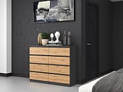 Topeshop M8 120 ANT/ART KPL chest of drawers