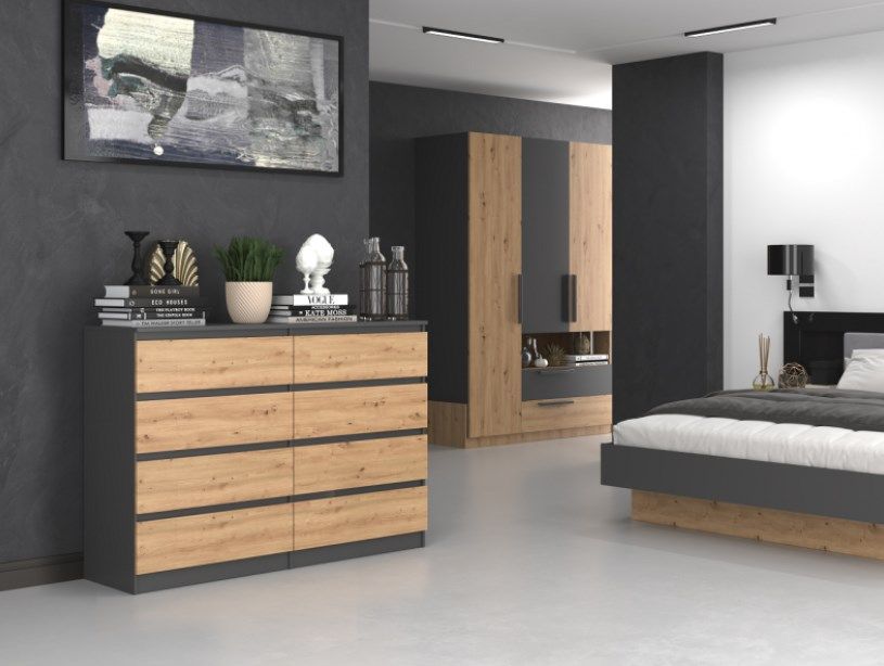 Topeshop M8 140 ANT/ART KPL chest of drawers