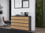Topeshop M8 140 ANT/ART KPL chest of drawers