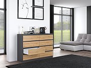 Topeshop M8 140 ANT/ART KPL chest of drawers