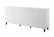 BARI chest of drawers 200x42x82 white matt
