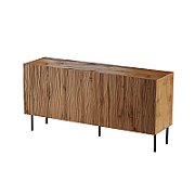 JUNGLE chest of drawers 152x40.5x74.5 oak wotan + black legs