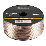 Libox Kabel głośnikowy 2x1 50mm LB0008-50 audio cable 50 m Transparent