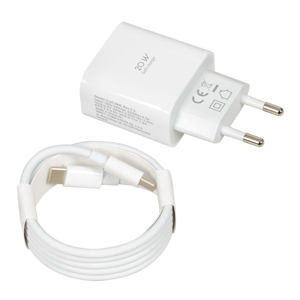 Wall charger iBOX C-39 PD20W  white