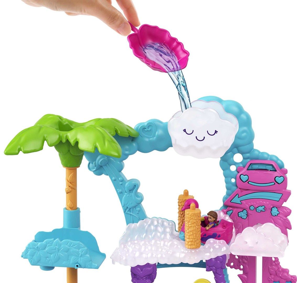 Promo Polly Pocket Flamingo Car Wash HHJ05 p2 MATTEL