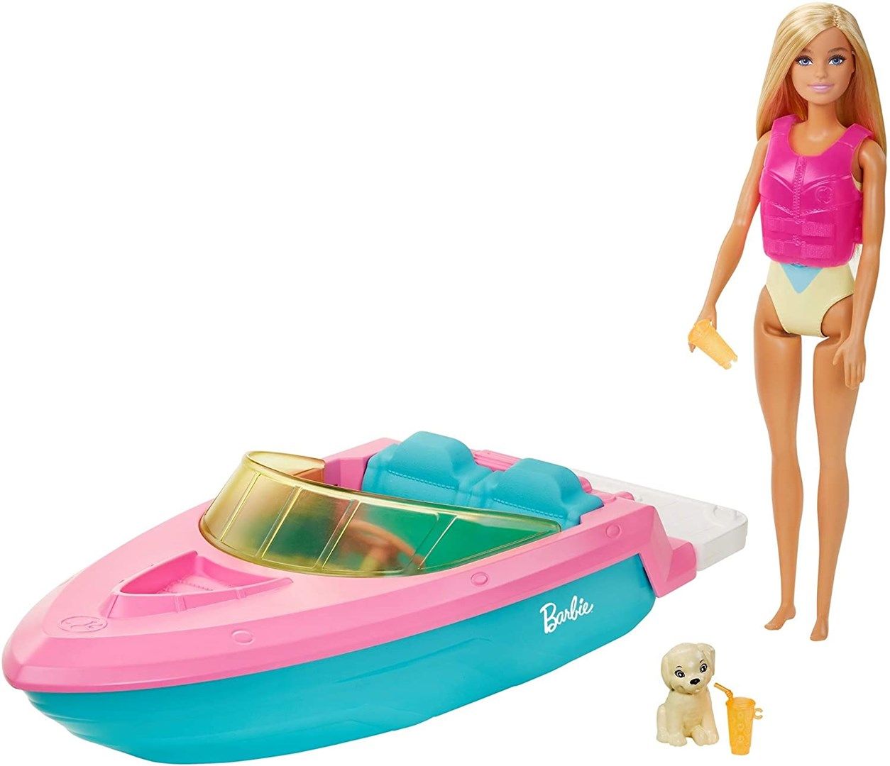 Barbie Speedboat + GRG30 MATTEL Doll