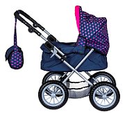 Bayer Trendy doll pram navy blue 13054AA