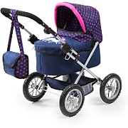 Bayer Trendy doll pram navy blue 13054AA