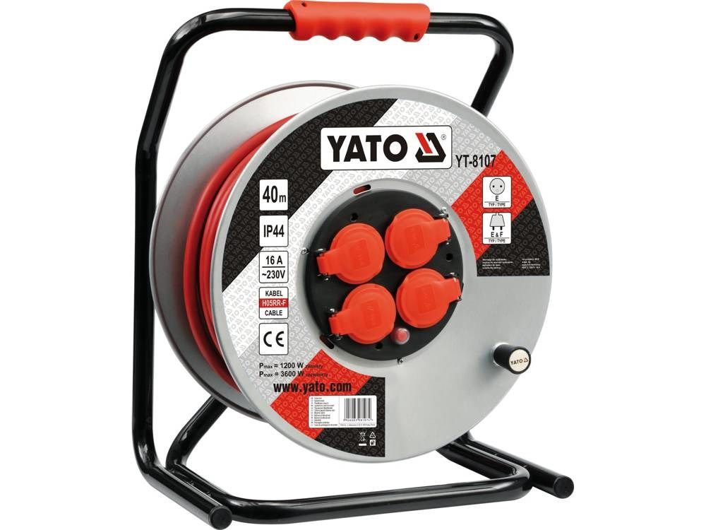 YATO EXTENSION CORD PLASTIC DRUM 40m 3x2 5mm2