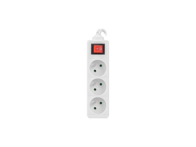 Extension cord Lanberg PS1-03E-0150-W (1 5m white color)