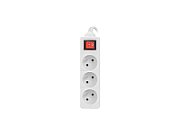 Extension cord Lanberg PS1-03E-0150-W (1 5m white color)