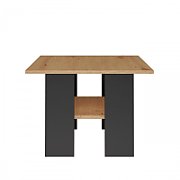 MODERNA Table 60x60x45 cm Artisan Oak/Black