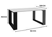 Topeshop MODERN BIEL CZ coffee/side/end table Coffee table Rectangular shape 2 leg(s)