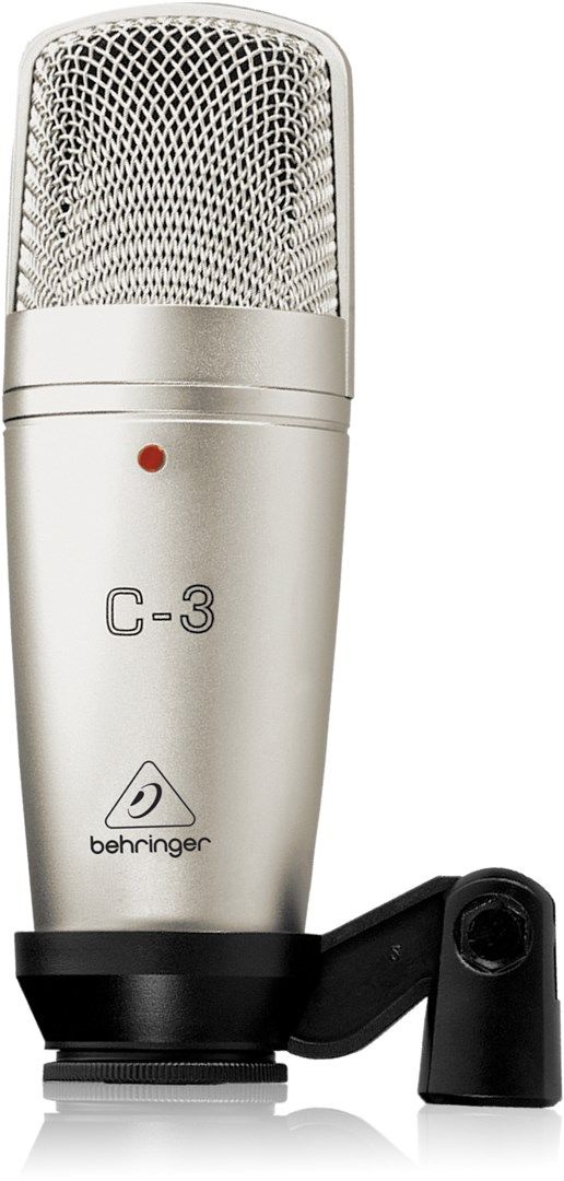 Behringer C-3 microphone Silver Studio microphone