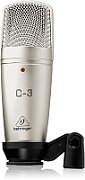 Behringer C-3 microphone Silver Studio microphone