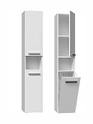 Bathroom cabinet NEL III 31x30x174 cm  matt white