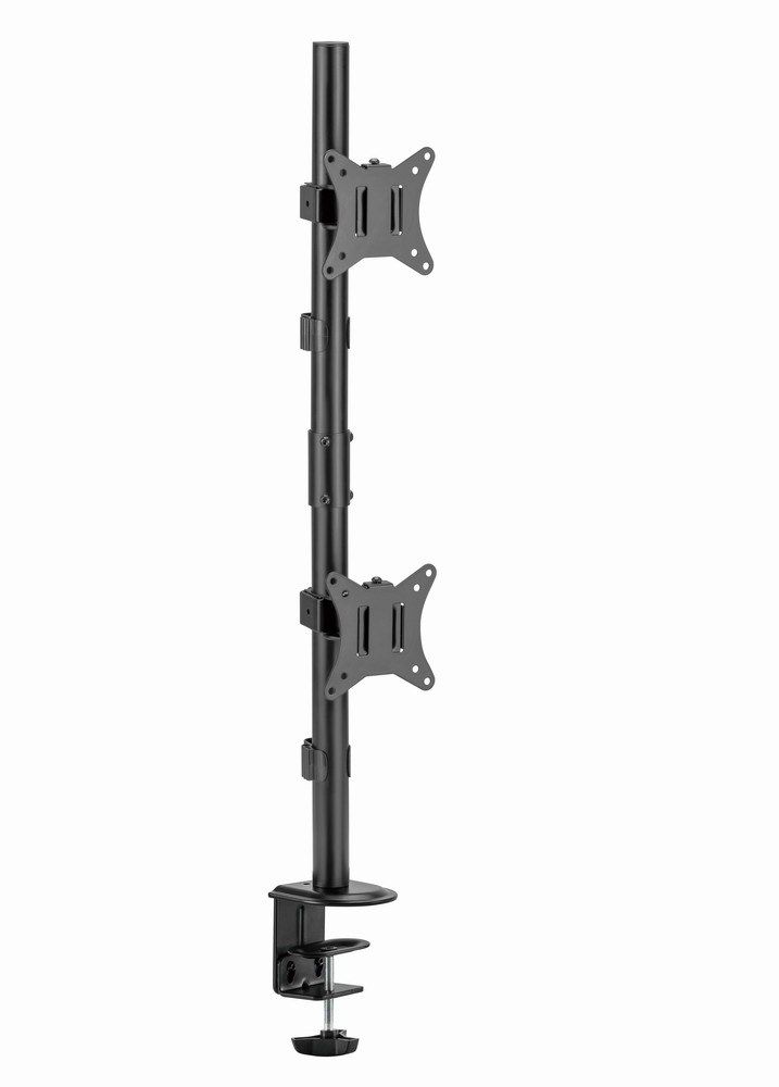 Gembird MA-D2-02 Adjustable 2-display vertical desk mount  17”-32”  9kg