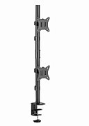 Gembird MA-D2-02 Adjustable 2-display vertical desk mount  17”-32”  9kg