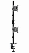 Gembird MA-D2-02 Adjustable 2-display vertical desk mount  17”-32”  9kg