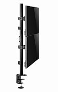 Gembird MA-D2-02 Adjustable 2-display vertical desk mount  17”-32”  9kg