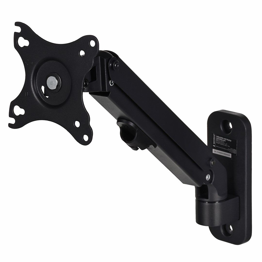 Gembird MA-WA1-01 monitor mount / stand 68.6 cm (27 ) Black Wall