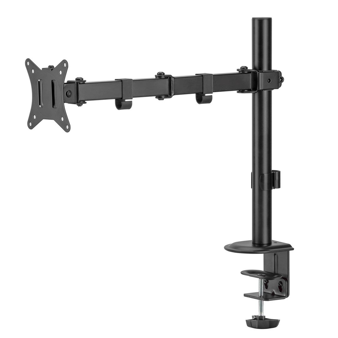 Maclean MC-753N LCD Monitor Desk Mount 17-32  9kg VESA 75x75 100x100 Single Arm Extendable Adjustable