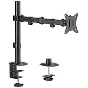 Maclean MC-753N LCD Monitor Desk Mount 17-32  9kg VESA 75x75 100x100 Single Arm Extendable Adjustable