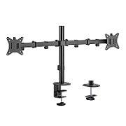Maclean desk mount for 2 monitors  VESA 75x75 and 100x100  17-32   2x 9kg  MC-754N