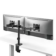 Maclean desk mount for 2 monitors  VESA 75x75 and 100x100  17-32   2x 9kg  MC-754N