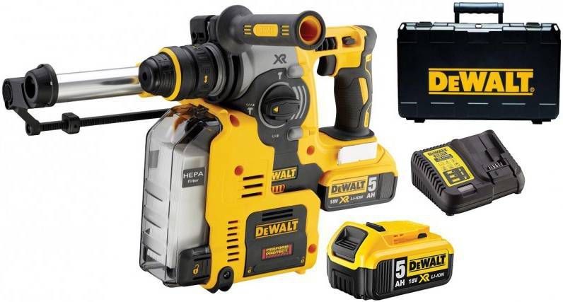 DEWALT 18V System DH273P2 + D25303DH Dust Collection System