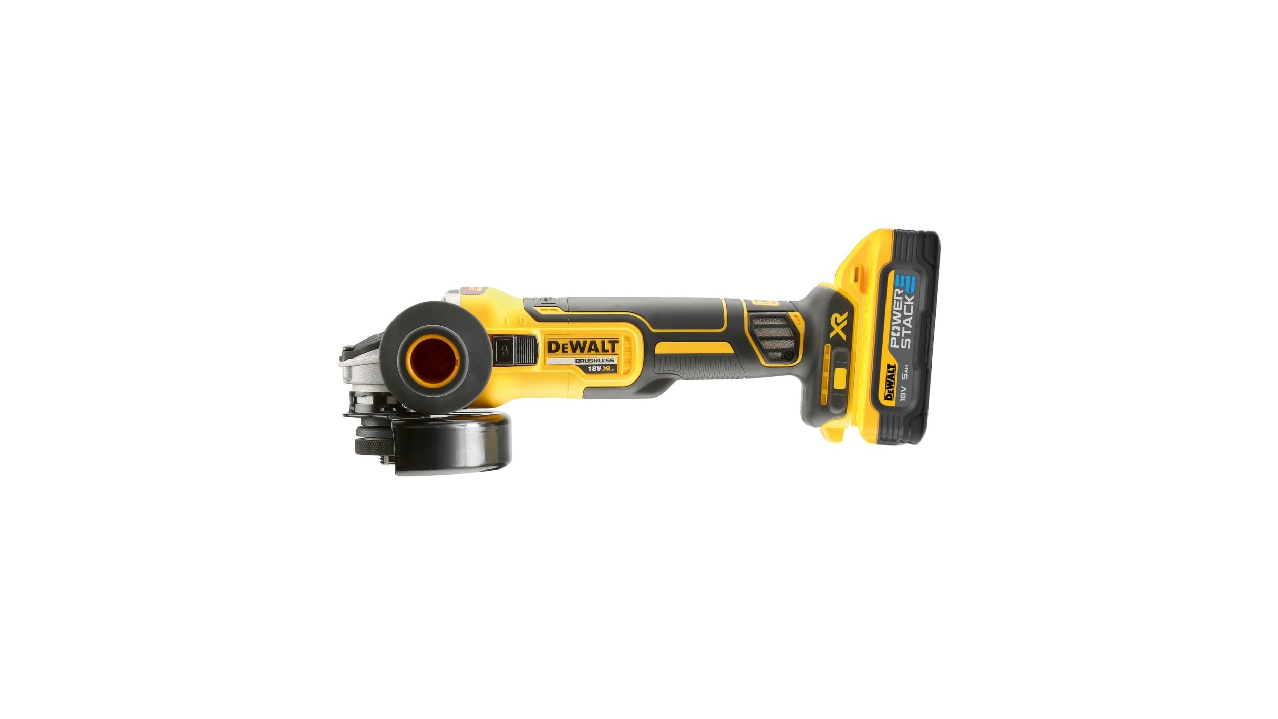 DEWALT SZLIFIERKA KĄTOWA 18V 2x5 0Ah POWERSTACK DCG405H2T