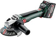 METABO. ANGLE GRINDER WB 18 LT BL 11-125 2x4 0Ah METABOX