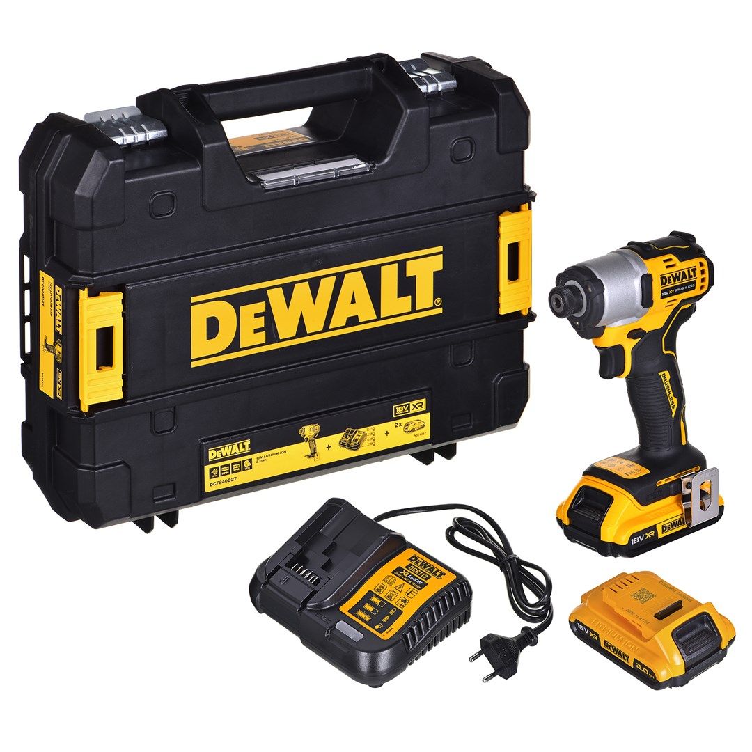 18V XR Impact Driver 1 Gear. 2x2ah